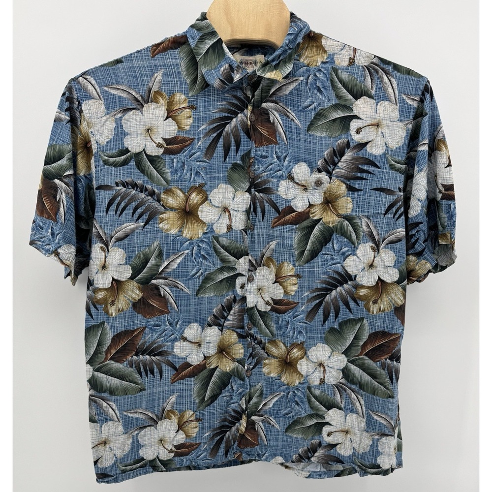 Campia Moda Hawaiian Shirt Men's Size 2XL‎ 100% Rayon Floral Tropical Aloha